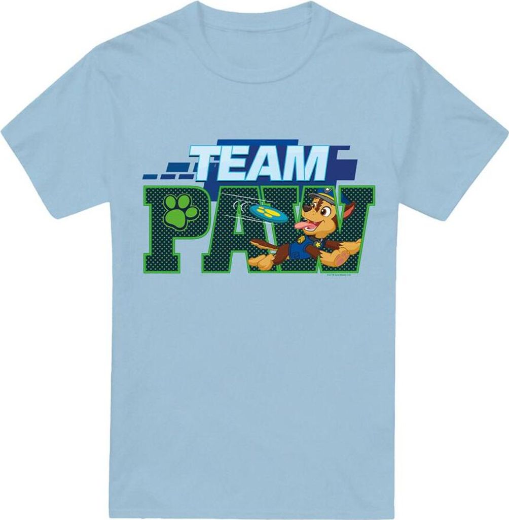 Paw Patrol - "Team" T-Shirt für Herren TV6732 (M) (Hellblau)