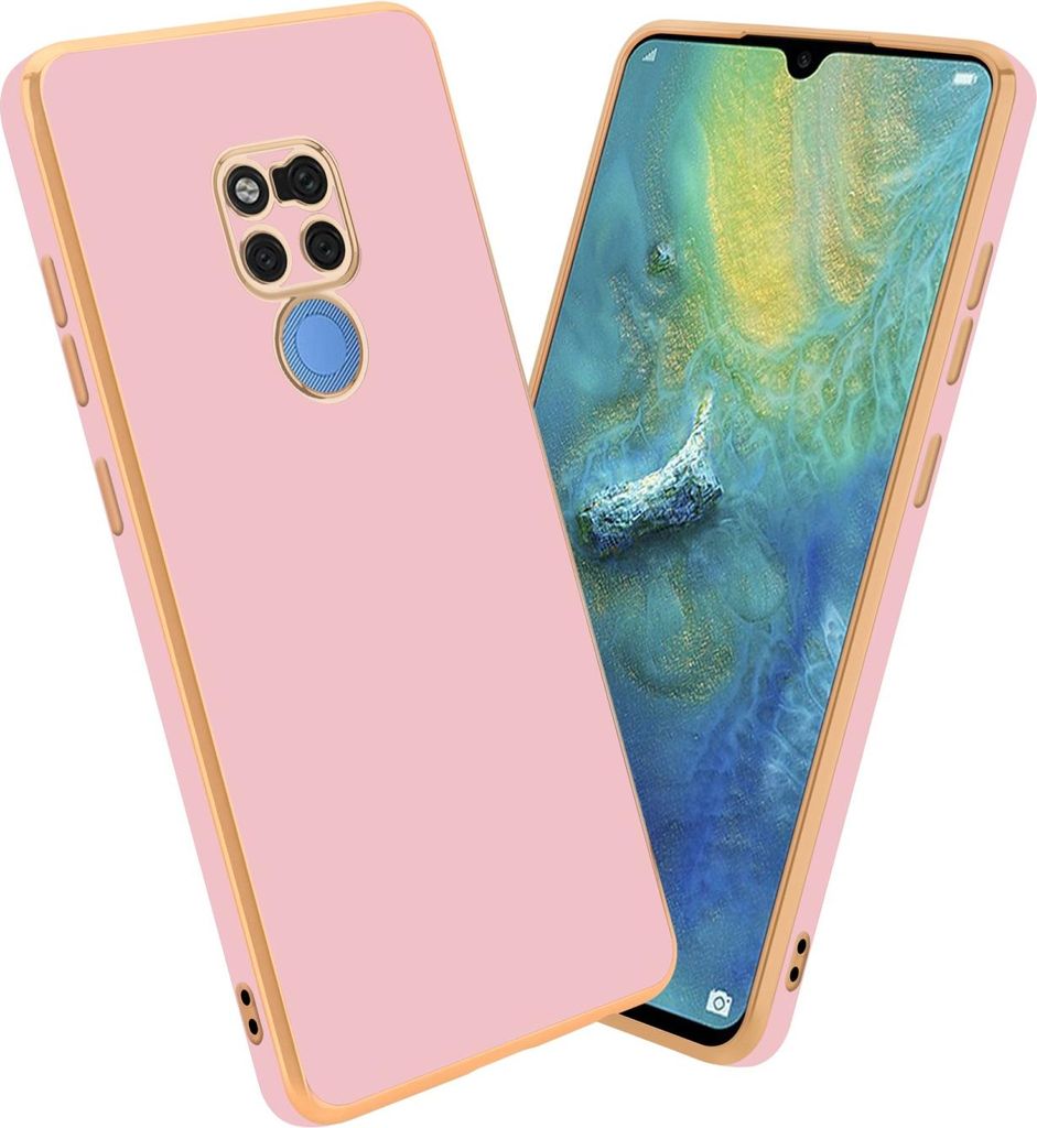 Cadorabo Schutzhülle für Huawei MATE 20 Hülle in Rosa Handyhülle TPU Silikon Kameraschutz Etui Case