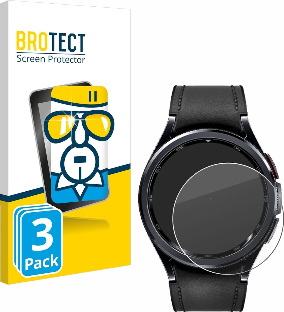 3x BROTECT Schutzglas für Samsung Galaxy Watch 6 Classic Produktbild 