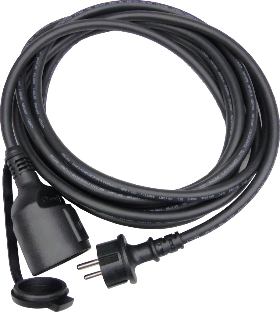 Rallonge de chantier H07RN-F Schuko idéale pour outillage et jardinage