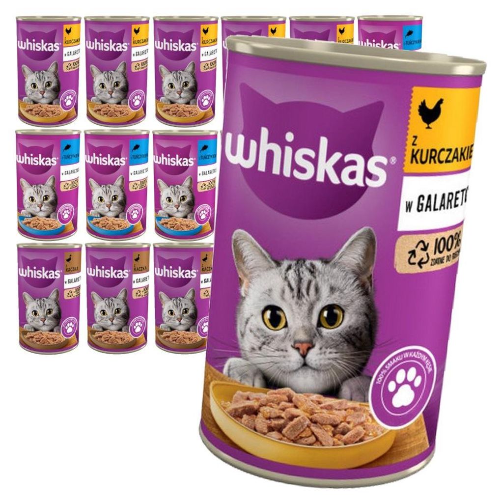 Whiskas Adult 18x400g Mokra Karma Dla Kotów Mix Smaków w Zdjęcie produktu 