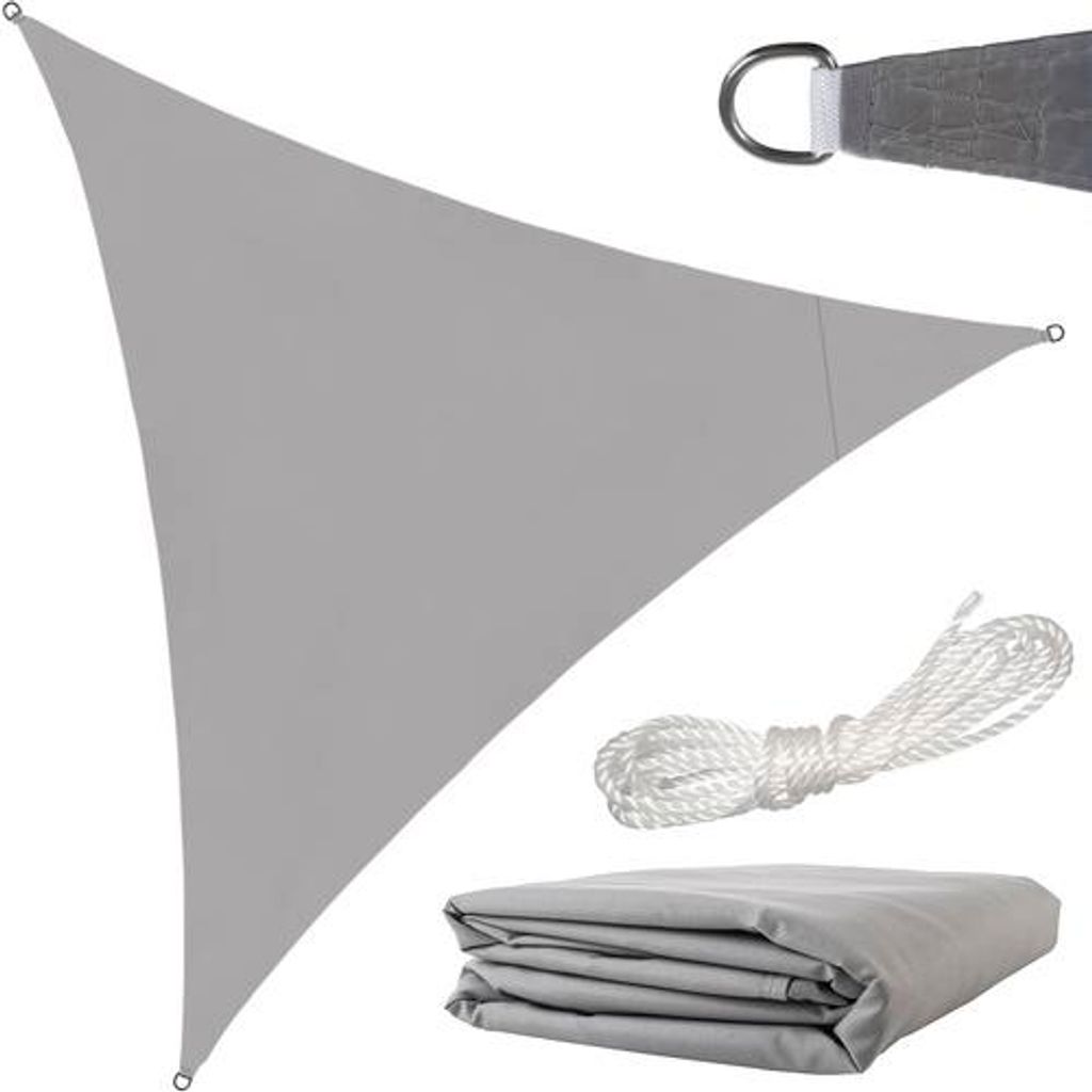 Sonnensegel 3x3x3m grau Gardlov 23147 Produktbild 