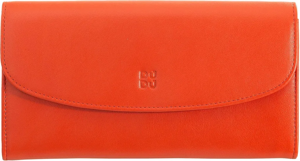 Grand Portefeuille Femme pour Cartes et Billets en Cuir RFID 19cm
