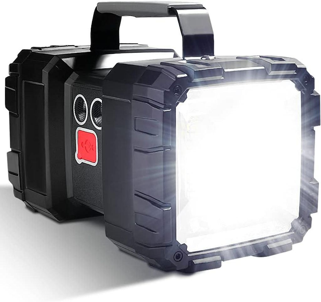 Wiederaufladbare LED-Taschenlampe (10000 mAh, 1200 lm) mit extrem langer Standby-Zeit, hoher Leistung, wasserdicht, 7 superhelle Leuchtmodi, LED-Su...