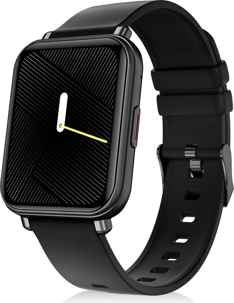 Montre connectée étanche Niceboy WATCH 4 Carbone noir grand écran tactile