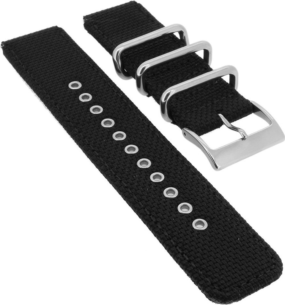 Casio Uhrarmband | Ersatzband Textil schwarz G-Shock GA-100BBN-1AER