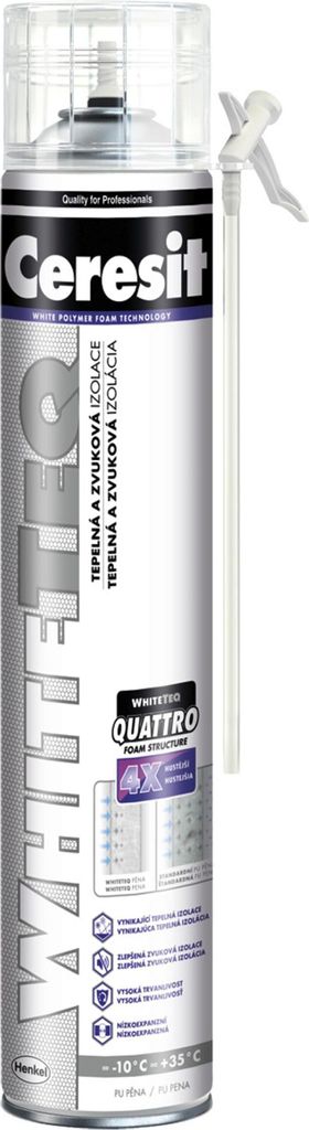 CERESIT WhiteTeq rúrková pena 750 ml Obrázok produktu 