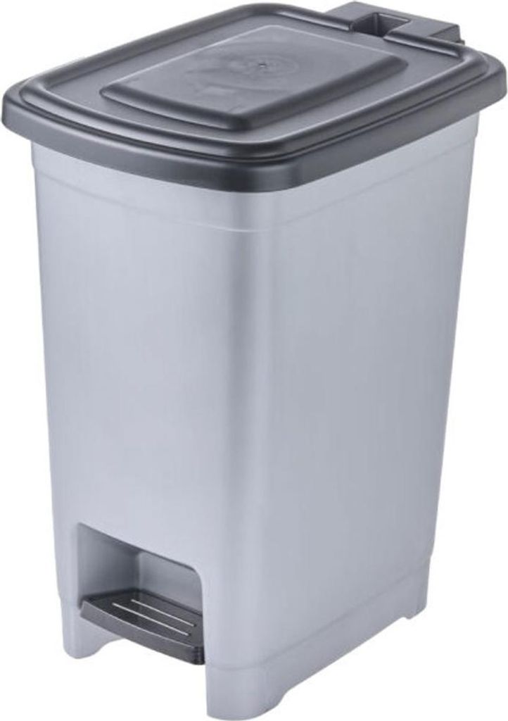 keeeper Tret-Abfalleimer "olaf" 25 Liter PP light silver Produktbild 