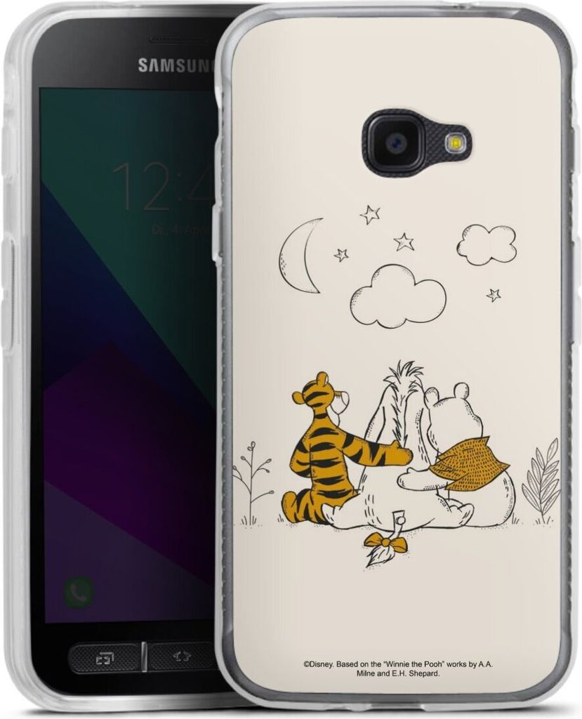 DeinDesign Handyhülle für Samsung Galaxy Xcover 4s Silikon Hülle Case Smartphone Schutzhülle Disney Offizielles Lizenzprodukt Winnie Puuh