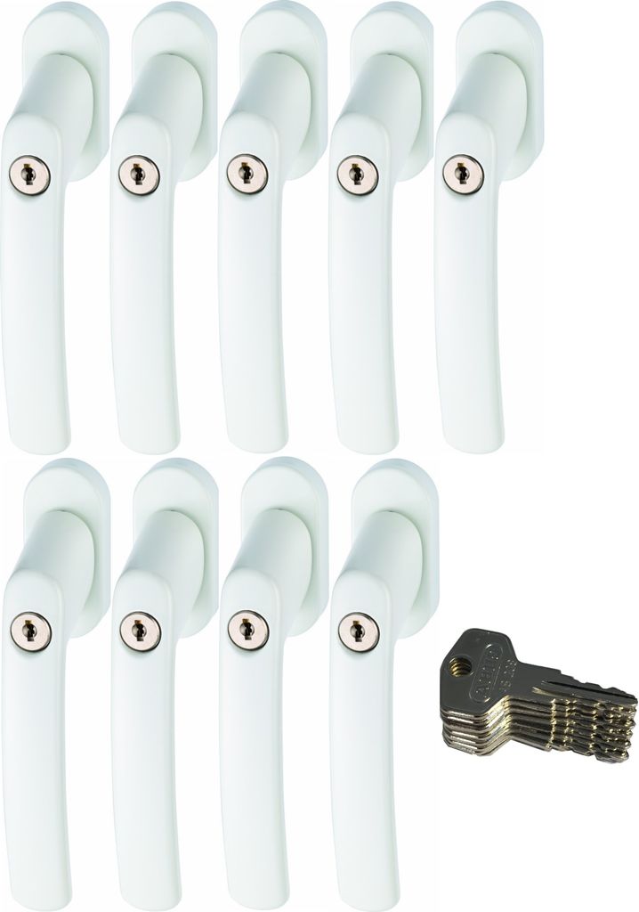 ABUS FG200 W SB abschließbarer Fenstergriff, weiß im Set 9 Produktbild 