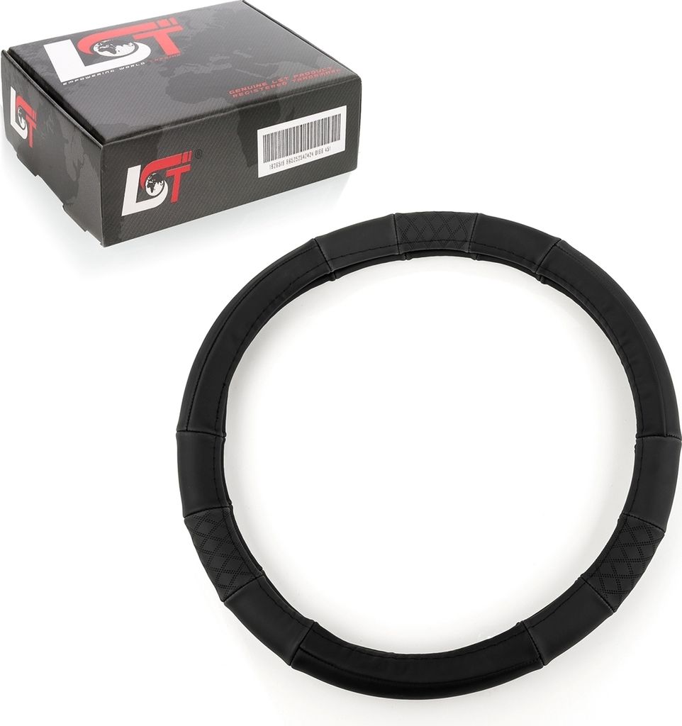 Lenkradbezug Ø 38x9 cm anthrazit für KIA für HYUNDAI für DAEWOO für DAIHATSU