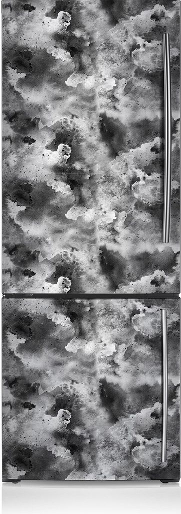 Kühlschrankfolie Aufkleber Kühlschrankmagnete Dekoration Kühlschrankfolie 70x190 cm - Dunkle Wolken