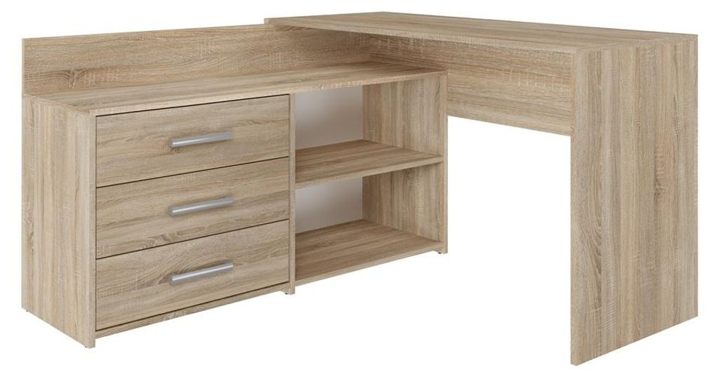 Topeshop DANY SONOMA KPL Computerbureau, eikenkleur Productafbeelding 