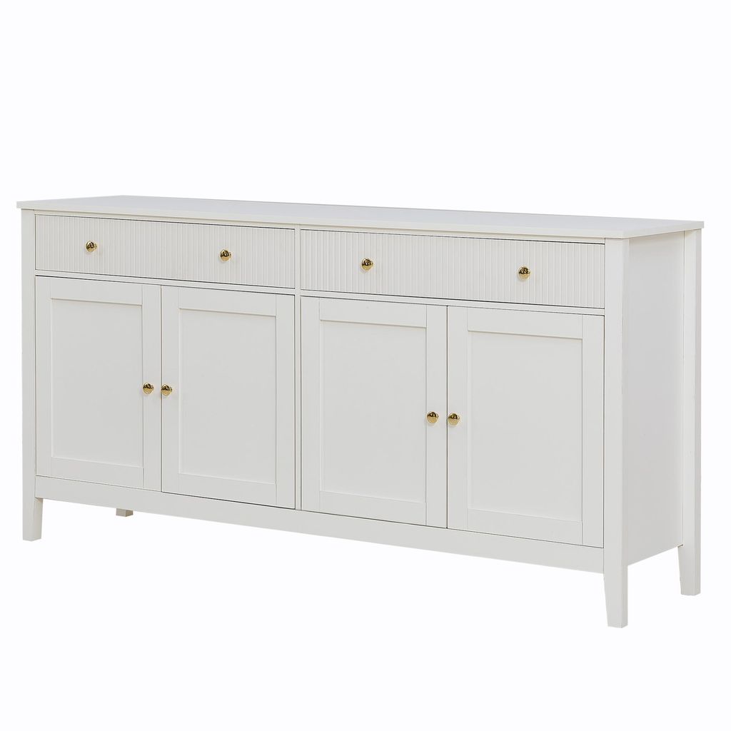 Merax Sideboard mit 2 Schubladen und 4 Türen, Kommode mit Produktbild 