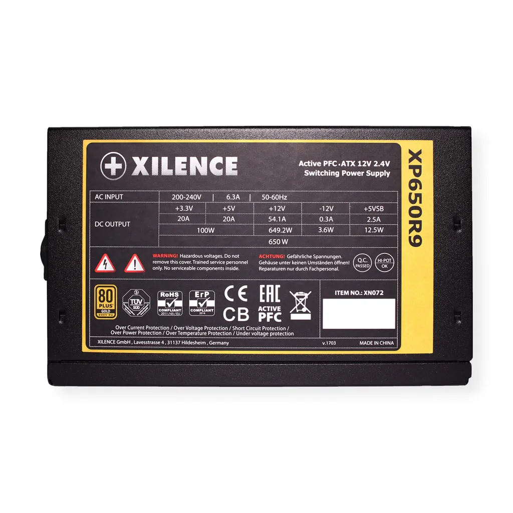 Bloc d'Alimentation 650W Xilence Performance X pour PC Fixe ATX