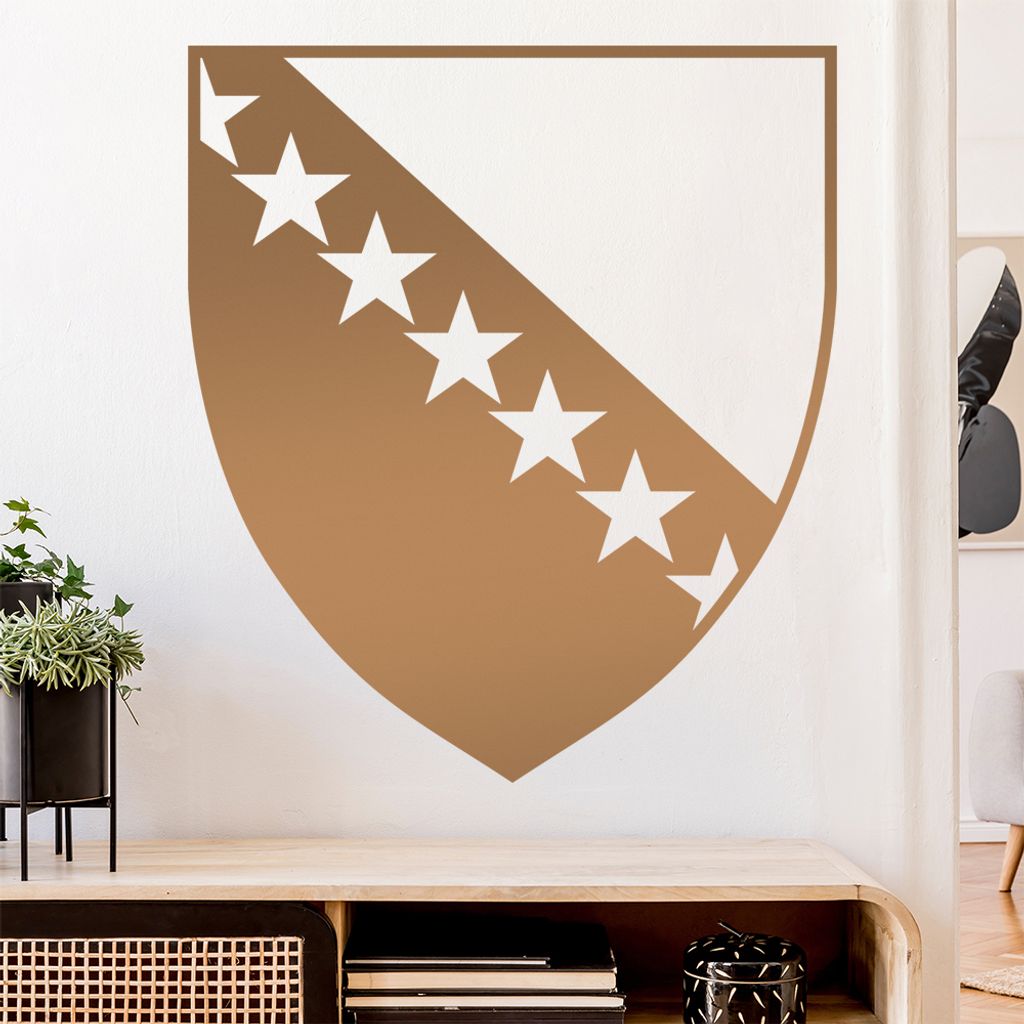 Bosnien Herzegowina Wandtattoo Wandaufkleber Wall Sticker - Dekoration, Küche, Wohnzimmer, Schlafzimmer, Badezimmer