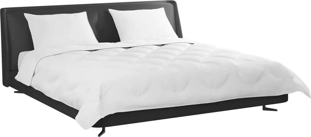 Set Notte vidaXL 3 Pezzi Bianca - Coperta e 2 Cuscini Morbidi - 3