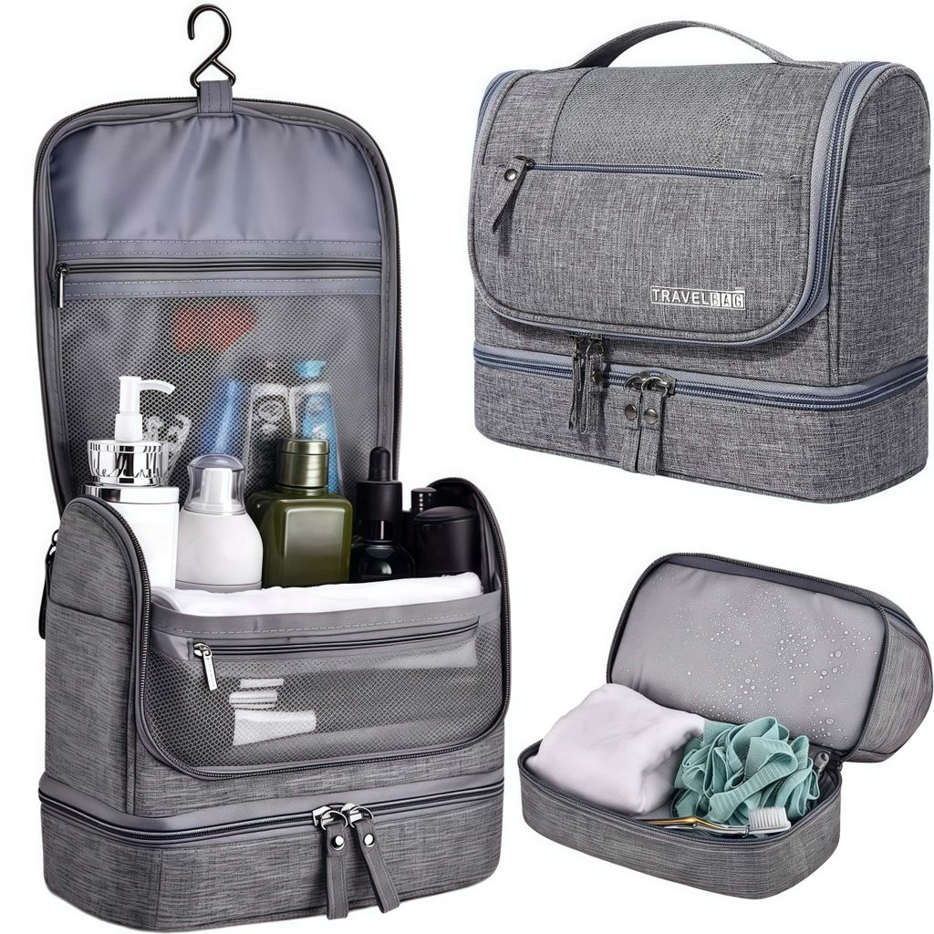 Kulturbeutel, Kulturtasche, Kosmetiktasche mit Mesh und Zip Produktbild 