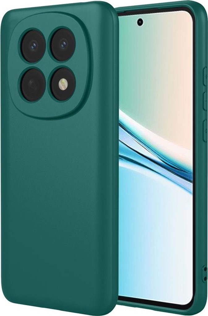 Hülle für Xiaomi Redmi Note 15 4G/5G / Xiaomi Poco M8 - Phonesta Soft Silk Silikon Back Cover - Dunkelgrün