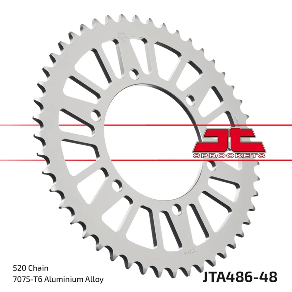 Pignon Arrière en Aluminium 48 Dents Pas 520 pour Transmission de Moto Tout-Terrain