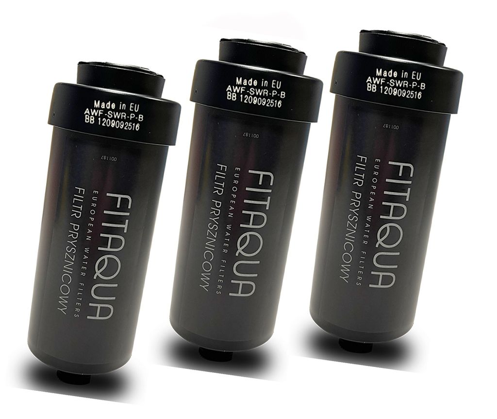 3 x Duschfilter FitAqua Antiscaling Wasserfilter gegen Produktbild 