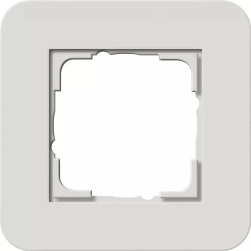 Cadre simple Gira bicolore gris clair et anthracite mat de 81mm