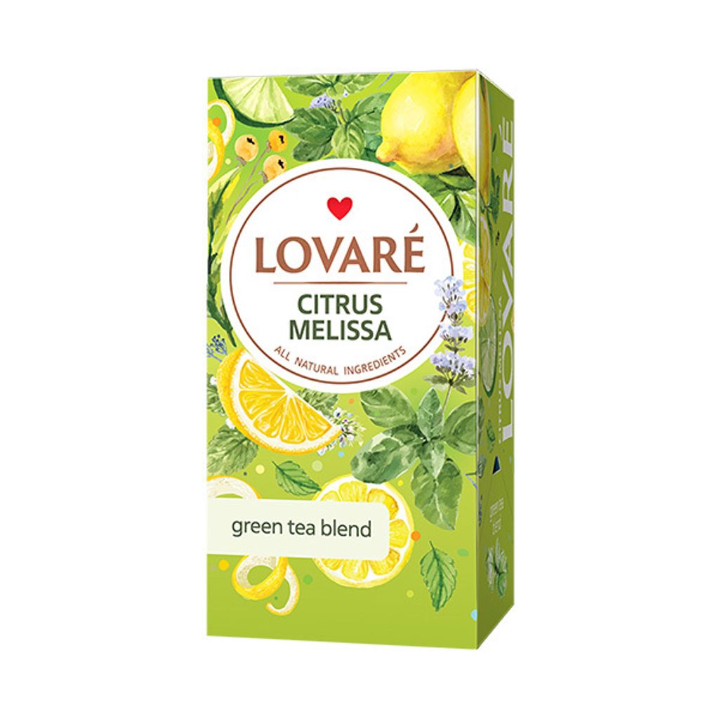 LOVARÉ Citrus Melissa 36g (24 Beutel, grüner Tee)