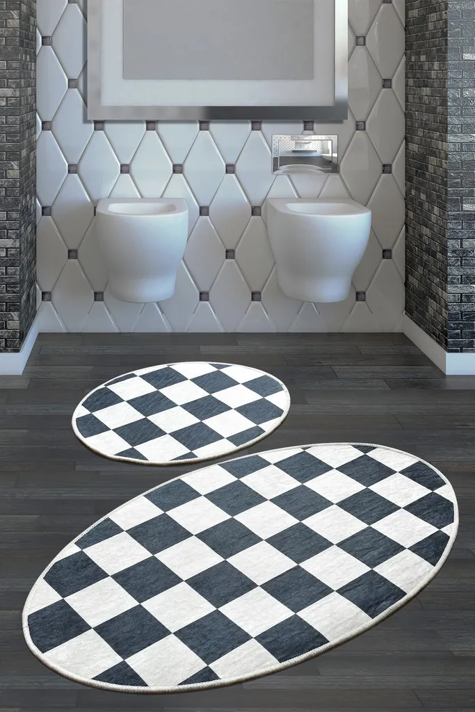 Tapis de Bain Anti-Glisse Dama CHL2355 Séchage Rapide Multicolore