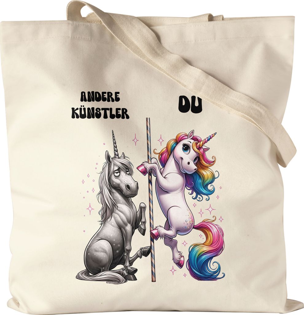 Andere Künstler Du Einhorn Jutebeutel Künstlerin Kreativität Kunst Einzigartig