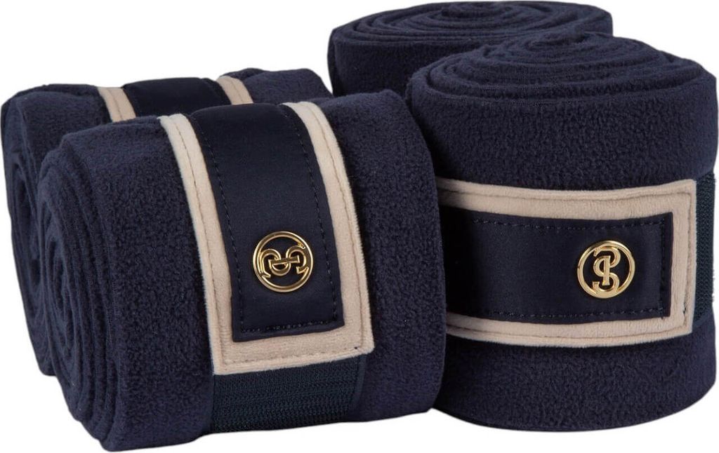 PS of Sweden Bandagen Vintage Monogram FS 2025 Fleecebandagen Navy One Size