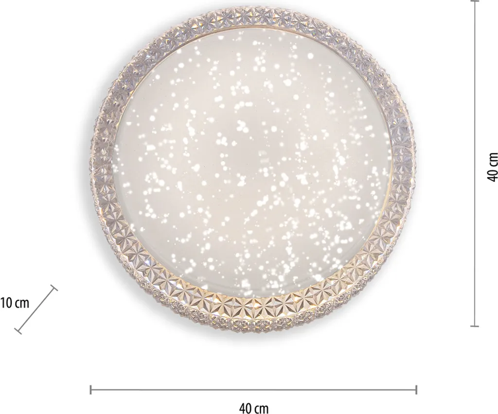 Lampada LED Soffitto 40cm Effetto Stelle | CCT Bianco Caldo/Freddo - 15