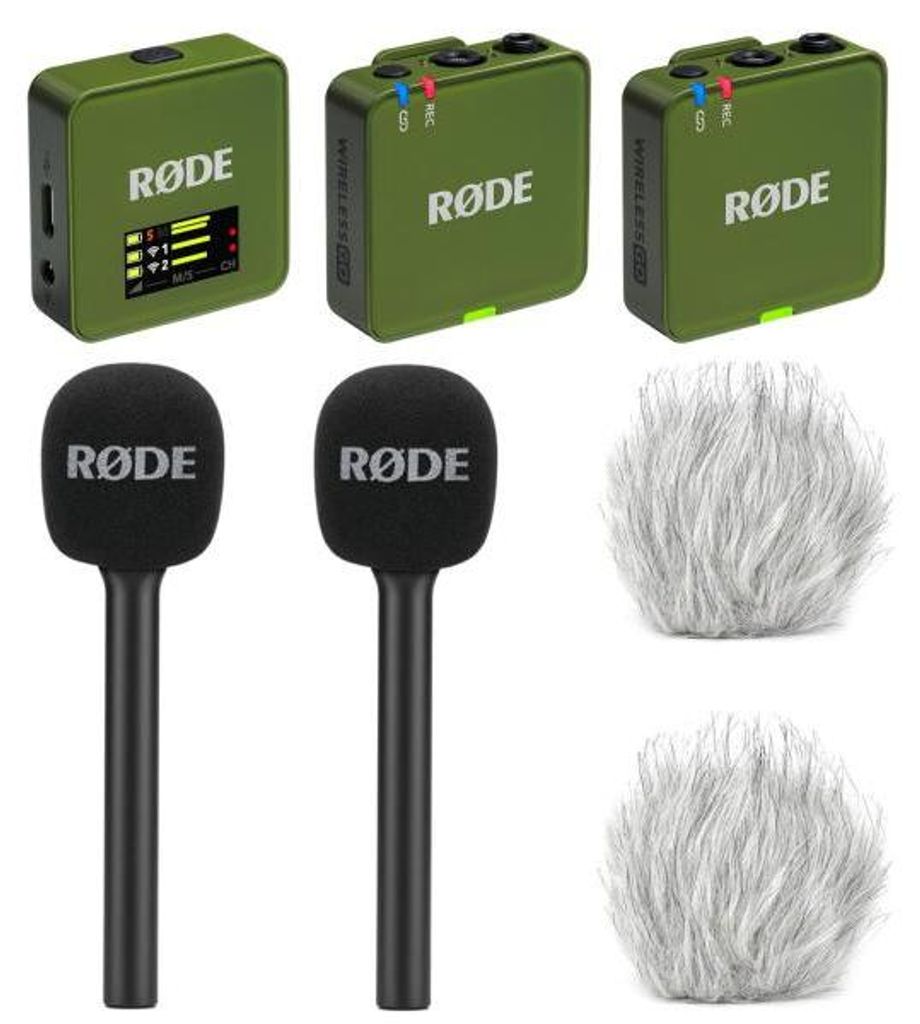 Rode Mikrofon-Funksystem Wireless GO Gen 3 Moss Khaki Interview Set 2