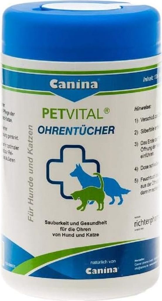 Canina PETVITAL Ohrentücher 120Stk