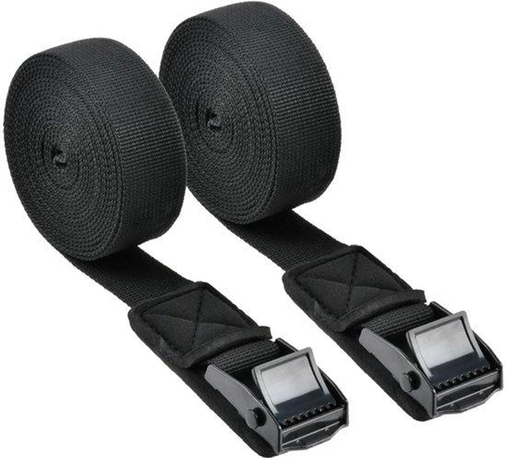 Verpackung mit 2 gefederten Spannriemen, Tragfähigkeit 250 kg, 2,9 m Spannriemen mit Klemverbindung, 25 mm Füllung, Spannriem mit Klettverschluss...
