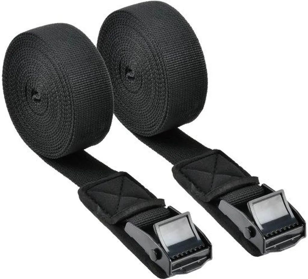 Sangles de serrage rembourrées 2,9m avec fermeture velcro lot de 2 pro