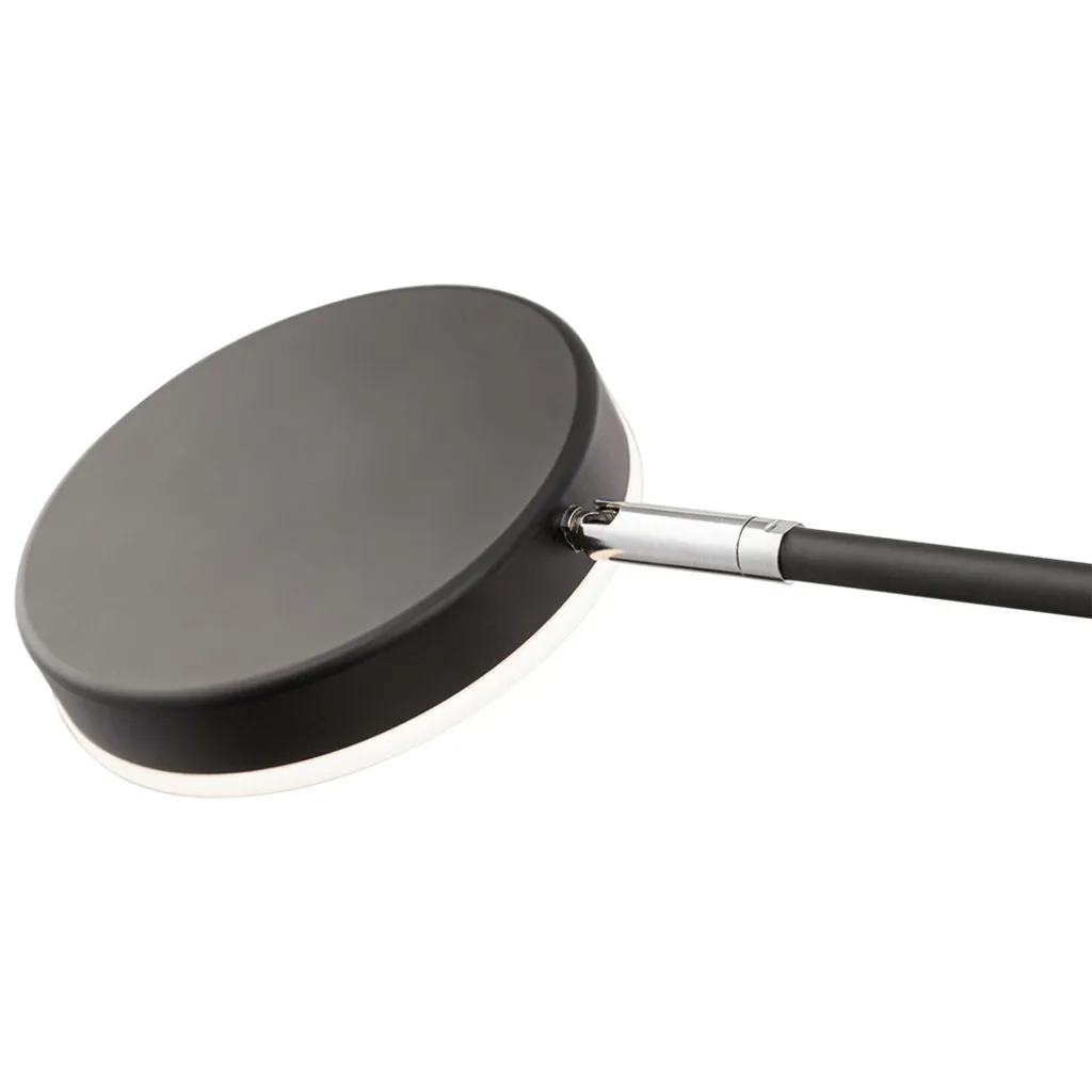 Lampe de table LED noir intensité variable avec spot mobile L 47 cm