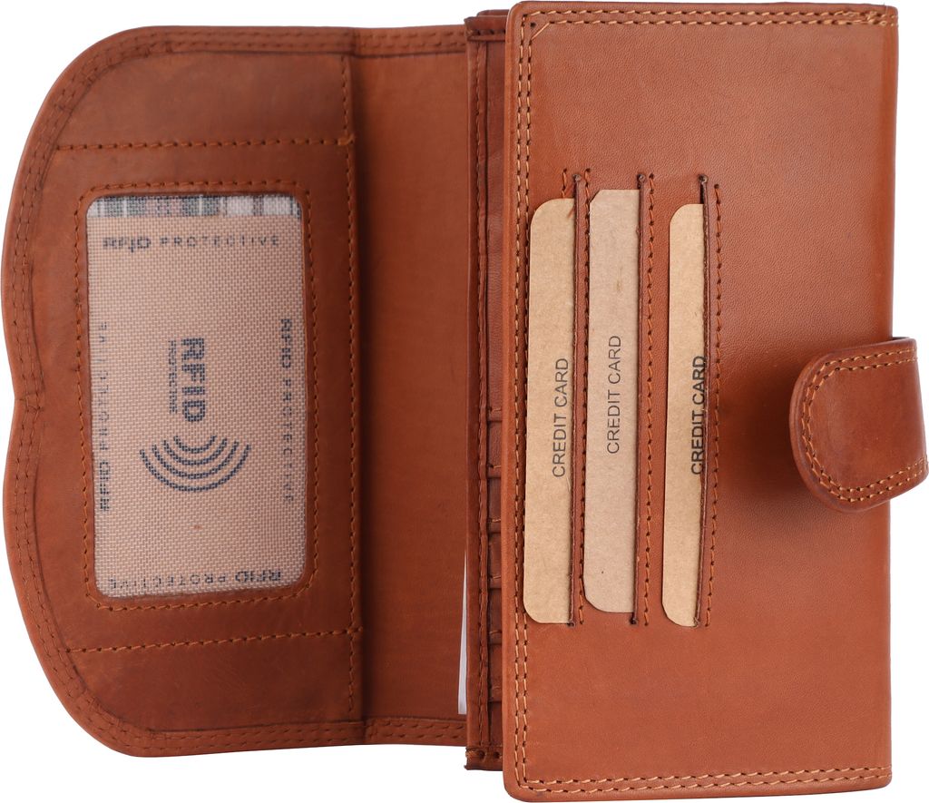 Benthill Damen Geldbörse Echt Leder - Portemonnaie mit RFID Produktbild 2