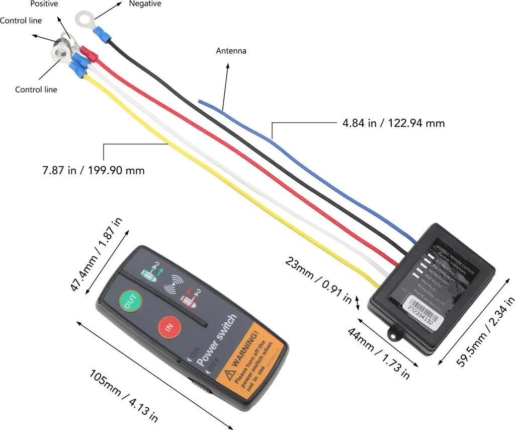 Telecomando Wireless Professionale per Verricello 12/24V 3 in 1 - 2