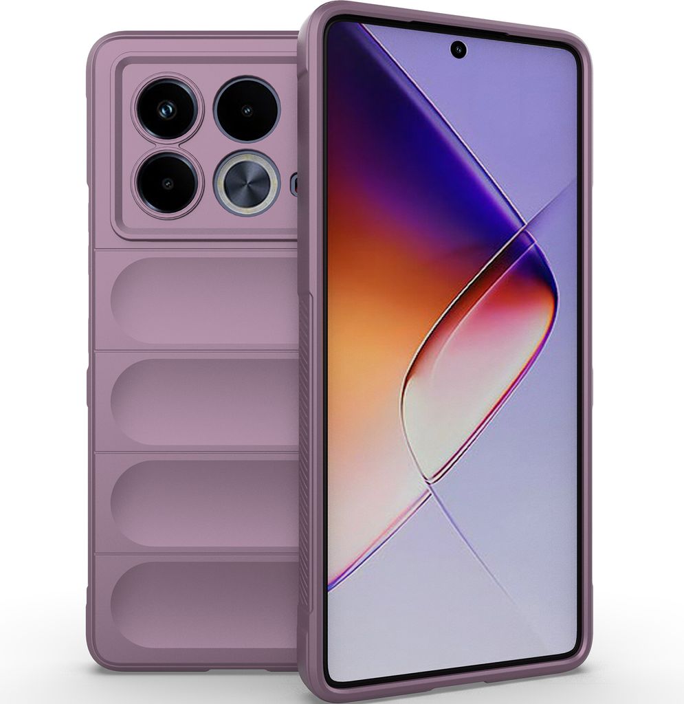 Handyhülle für Infinix Note 40 5G Weich TPU Silikon Stossfest Anti-rutsch Hülle Lila