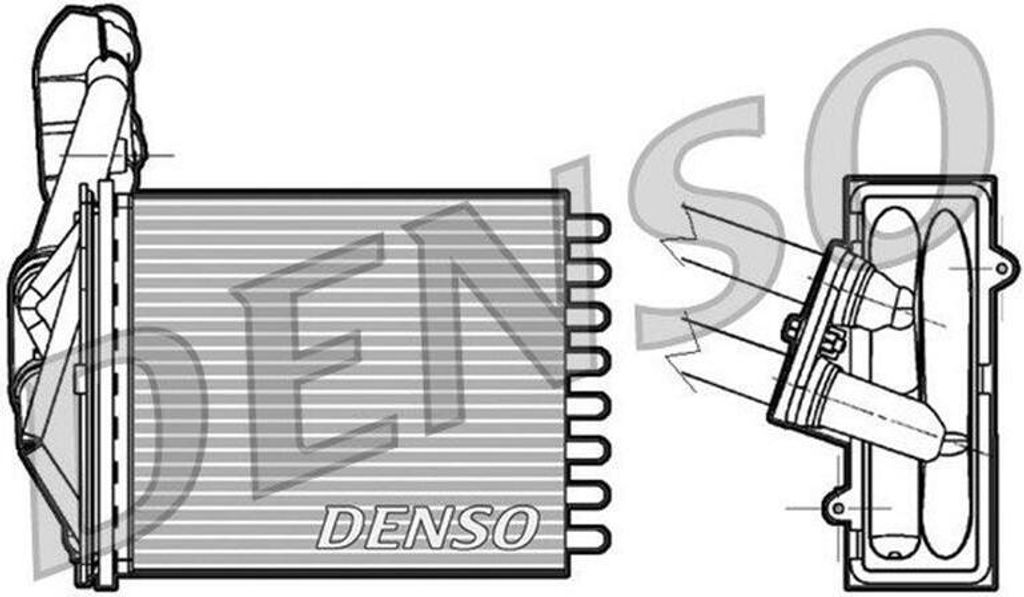 DENSO DRR09042 Wärmetauscher Innenraumheizung Kühler für Produktbild 