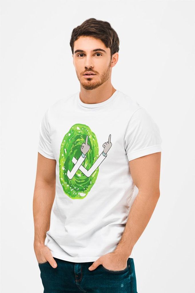 D&B Uni Polo MO00051 RickAndMorty Weiß-Größe L