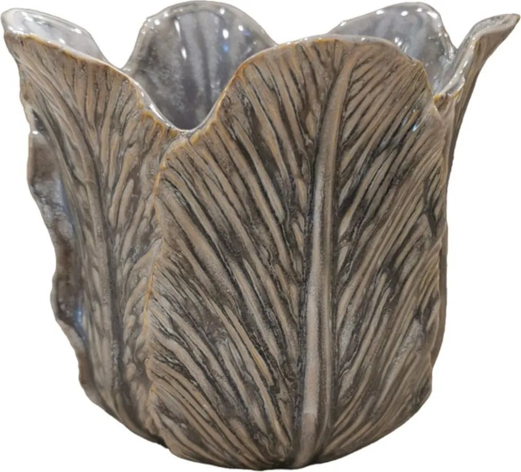Vase en céramique blanche Rituali Domestici pour bouquet de fleurs