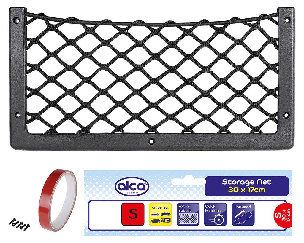 alca Ablagenetz S Innenraum Camping Travel 30 x 17 cm Universal schraubbar & klebbar