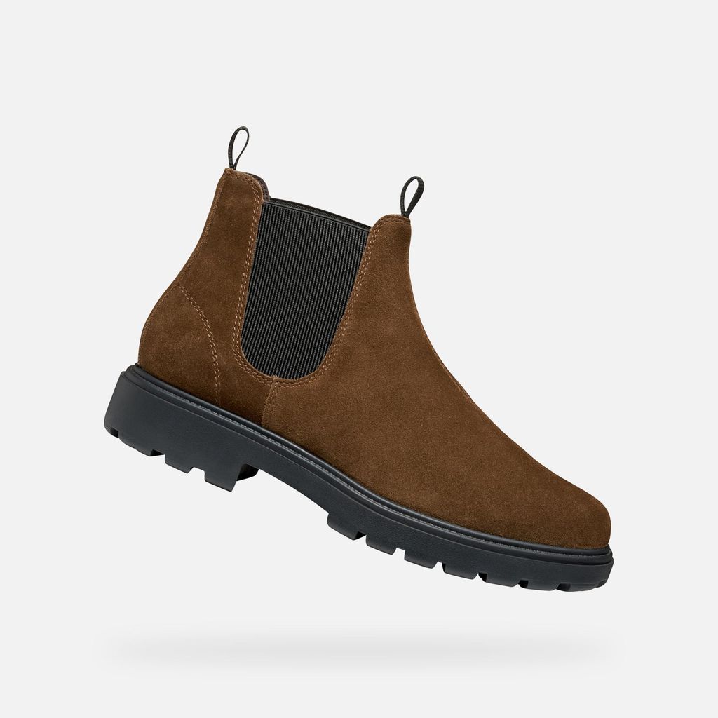 Geox Braune Herren-Ankle-Boots Spherica EC7 41,5