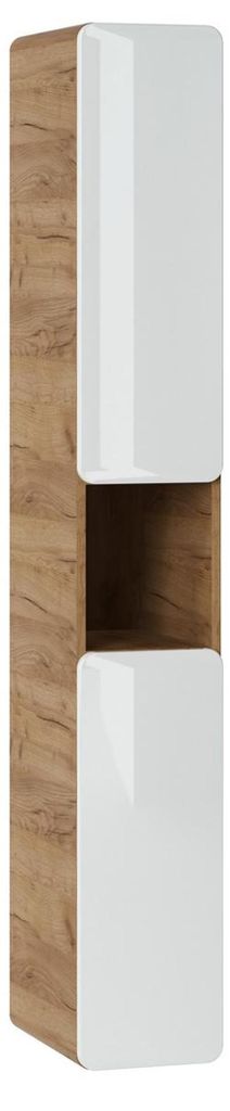 Badezimmerregal Badezimmerschrank Bad Möbel Hochglanz Regal 170 cm Hochschrank