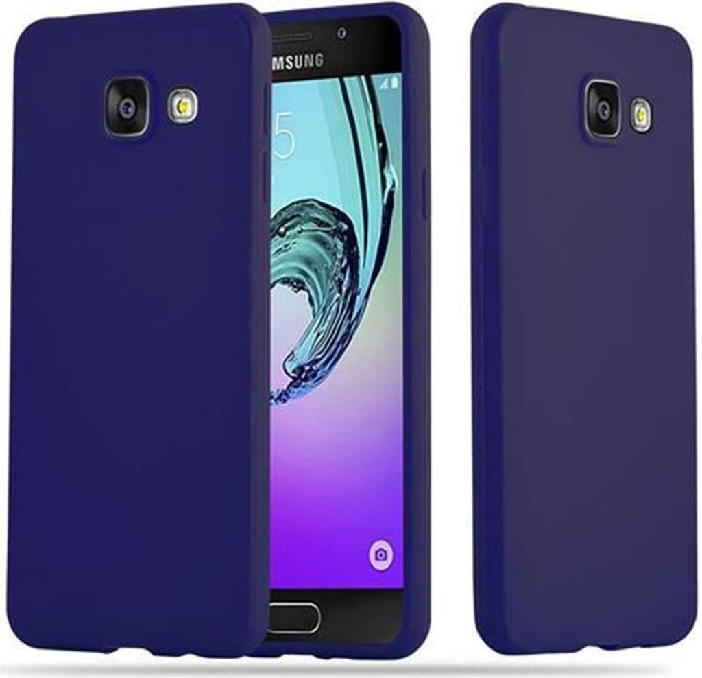 Cadorabo Hülle für Samsung Galaxy A3 2016 Schutzhülle in Blau Handyhülle TPU Silikon Etui Case Cover