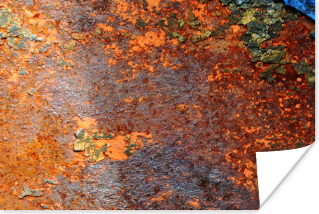 MuchoWow Poster Rost - Vintage - Eisen - Industriell 180x120 cm - Fotoplakat