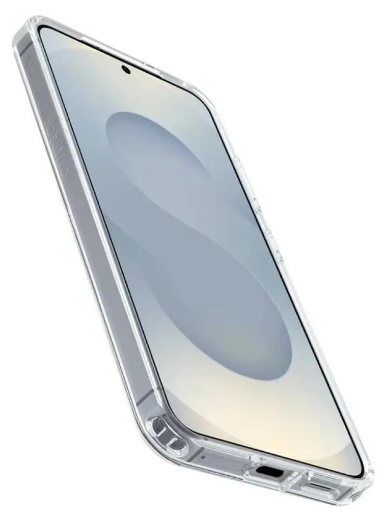 Coque OtterBox React Folio Samsung Galaxy S25 - Protection Noire et Transparente