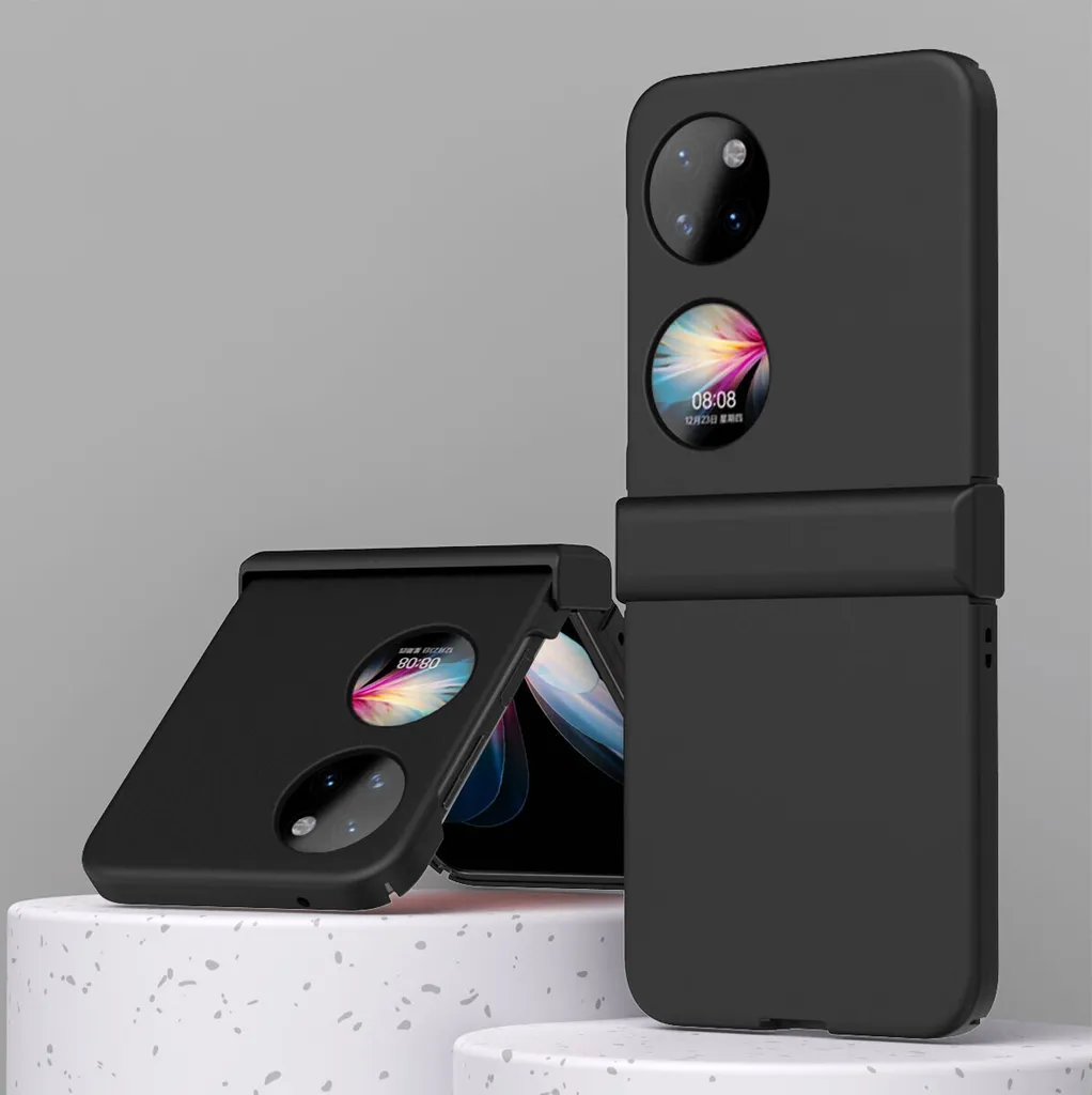 Cover Huawei P50 Pocket Nera Matte - Protezione Cerniera e Stile