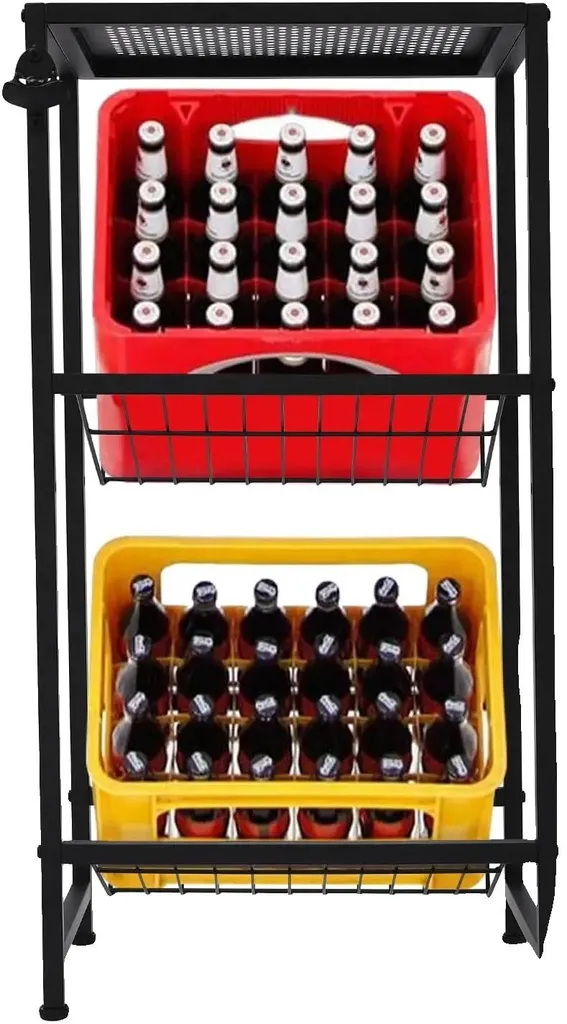 Porte-boissons charge 50kg par niveau, Acier renforcé, Design Moderne